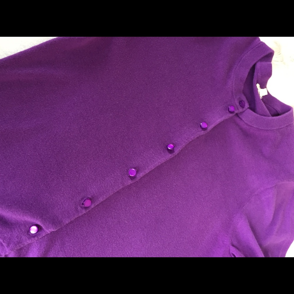 Purple J. Crew Factory Jackie cardigan